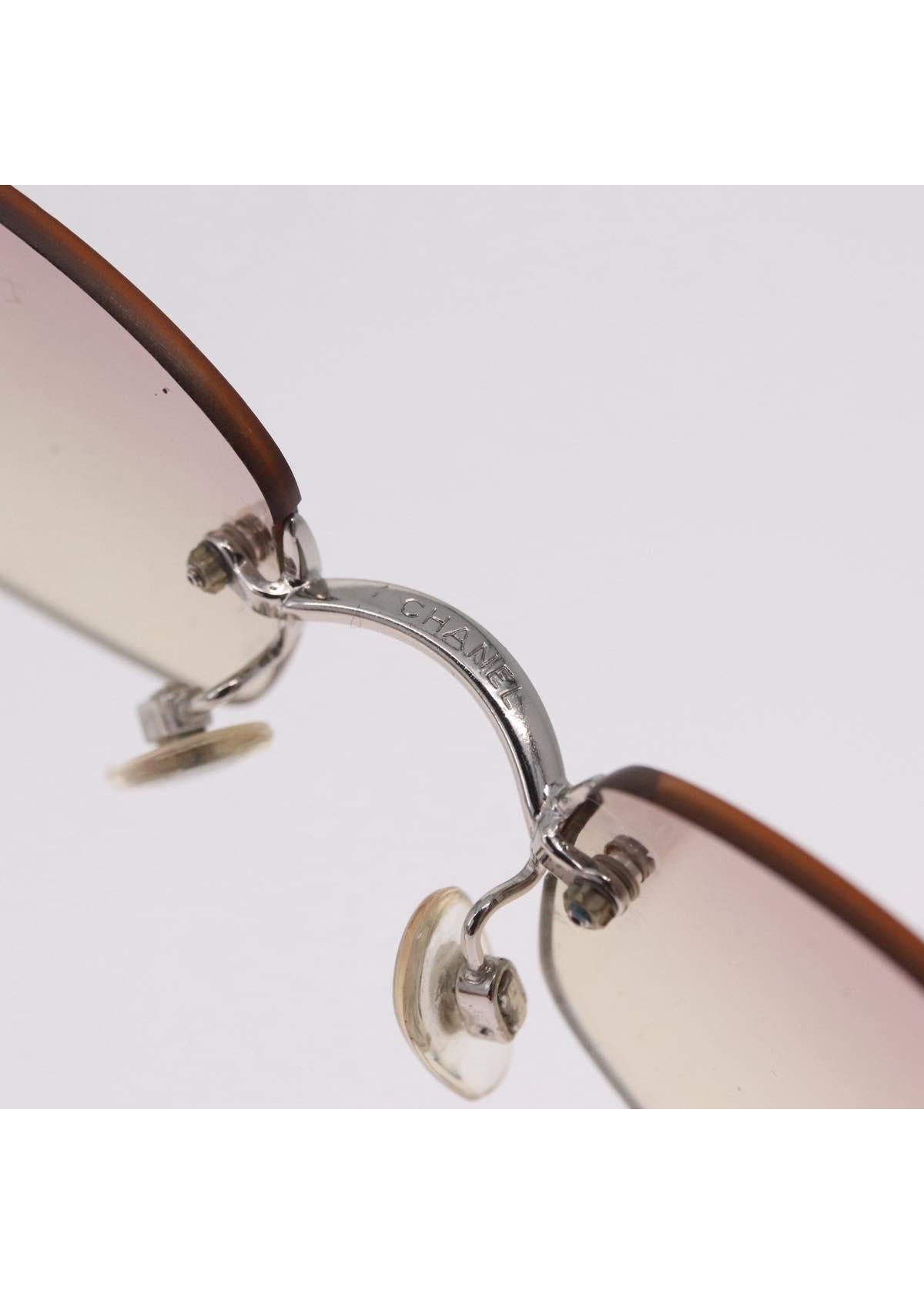 Chanel Silver Rimless Gradient Sunglasses photo 14