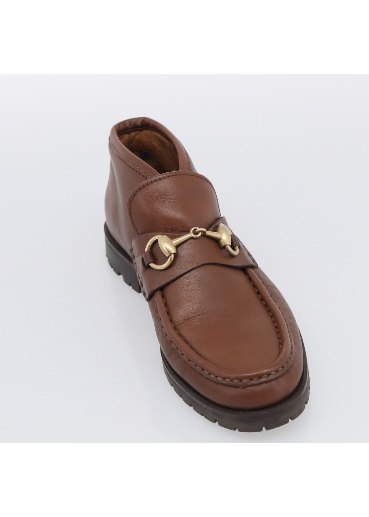Gucci Brown Horsebit Loafers photo 4