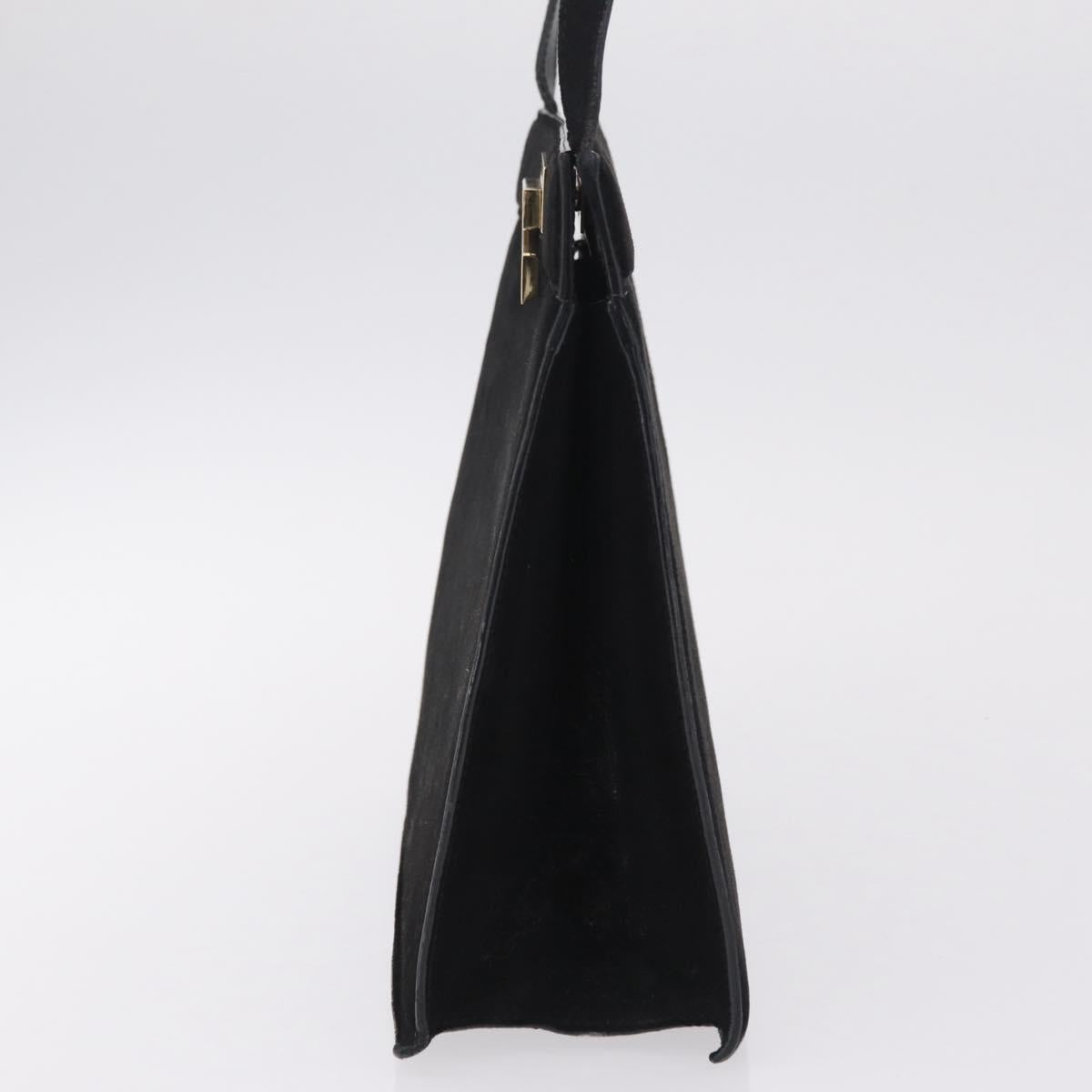 Gucci Tom Ford Black Suede Shoulder Bag side