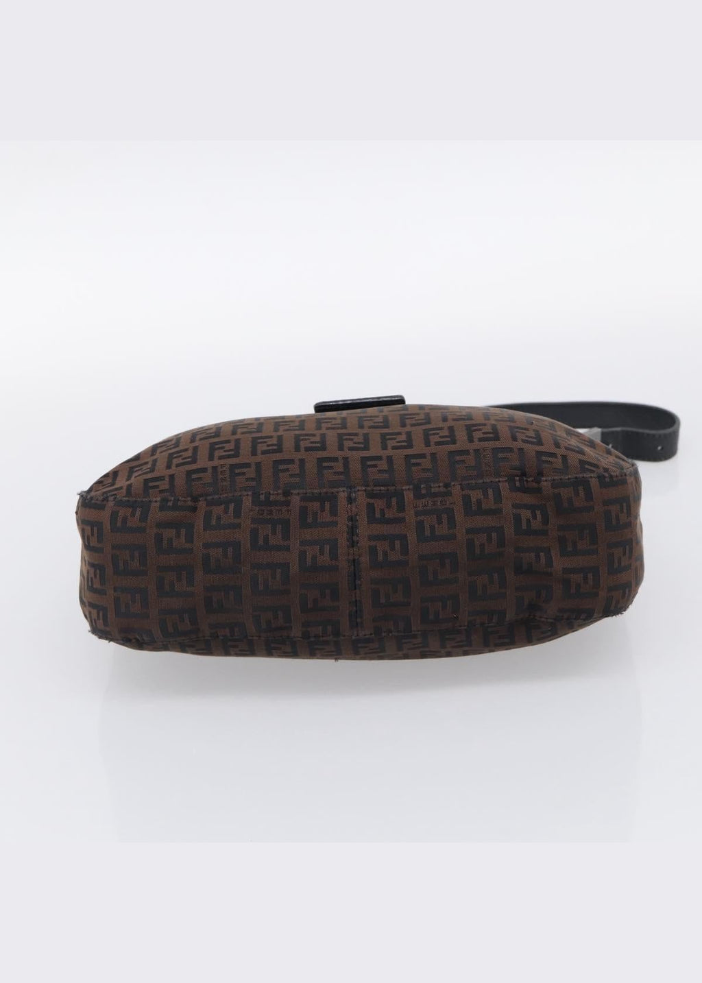 Fendi Chocolate Brown Zucchino Swoop Baguette base