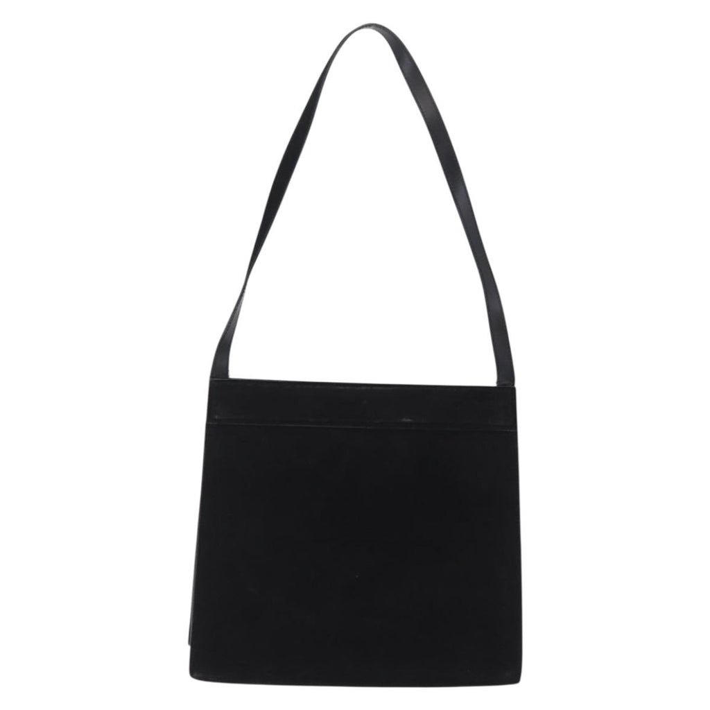 Gucci Tom Ford Black Suede Shoulder Bag back