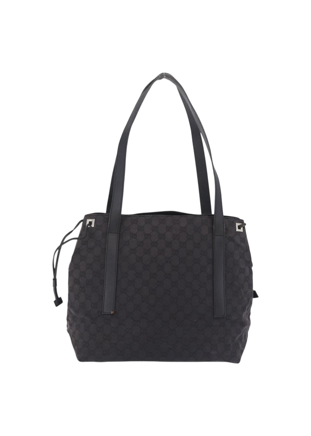 Gucci Black Monogram Tote back
