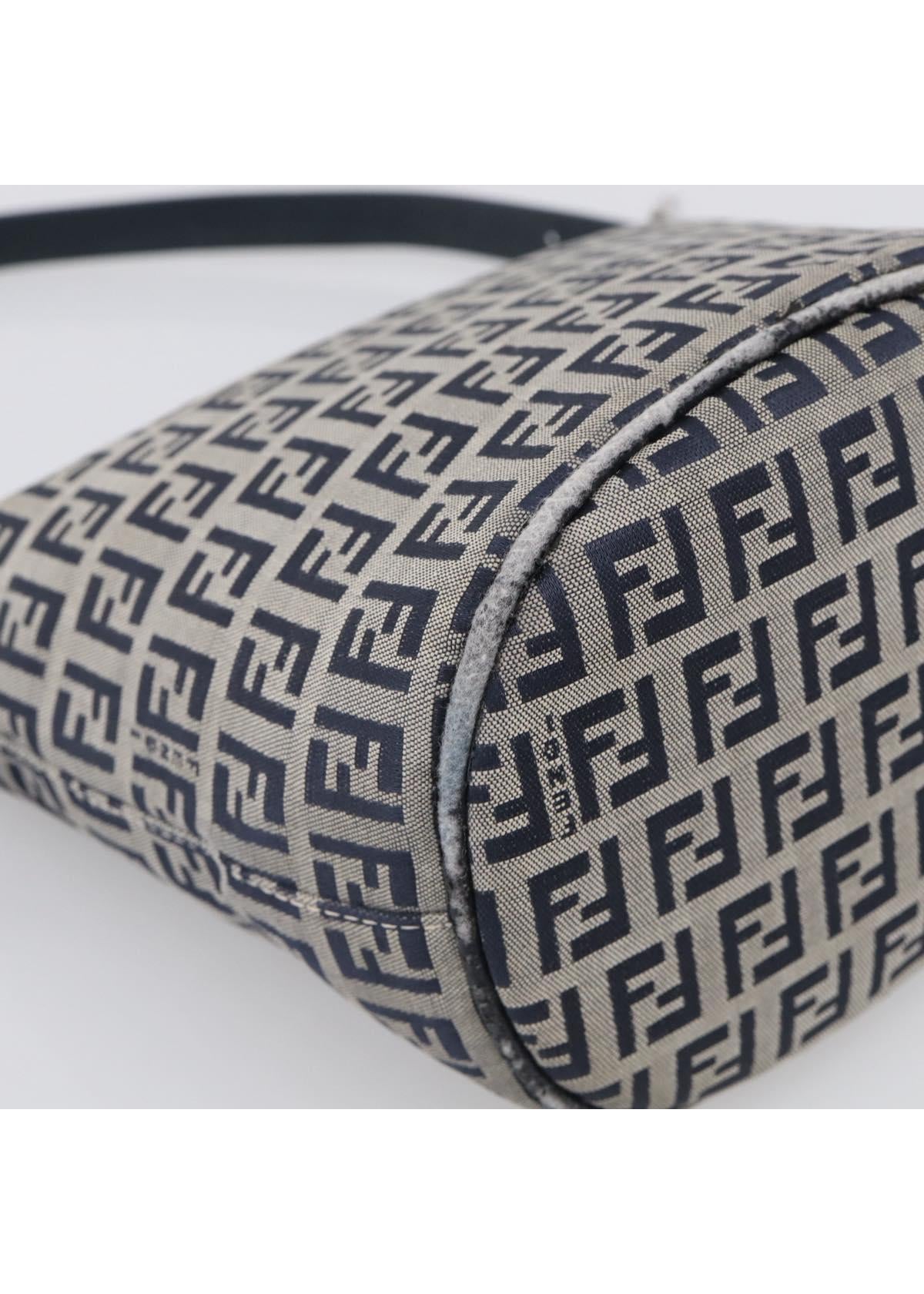 Fendi Navy Zucchino Mini Shoulder Bag photo 13