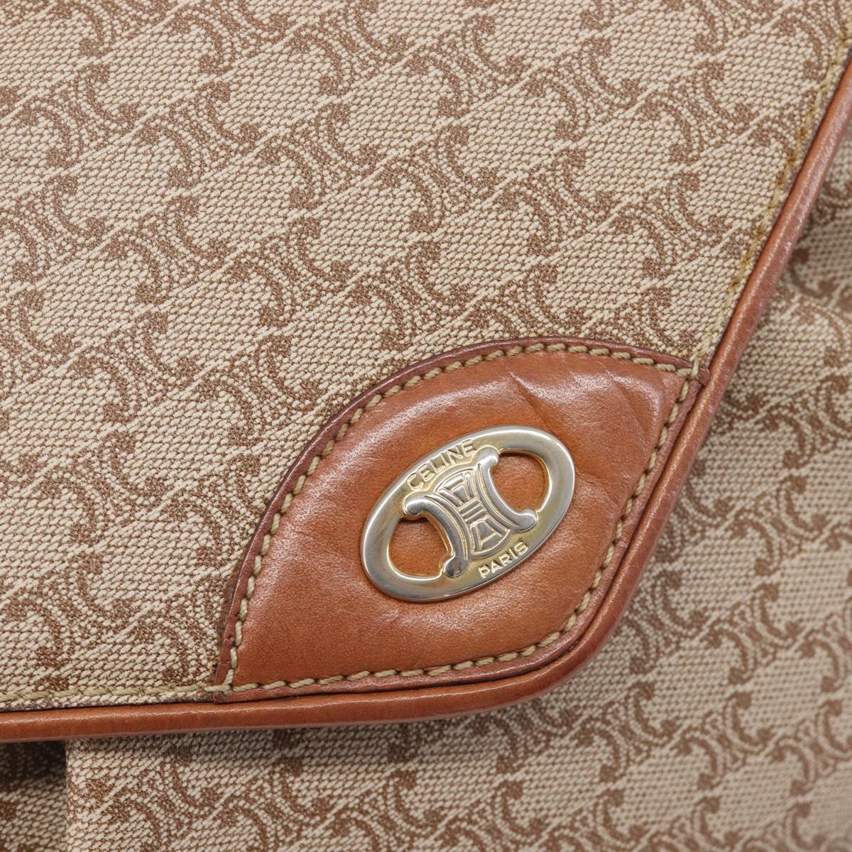 Celine Beige Macadam Shoulder Bag photo 15