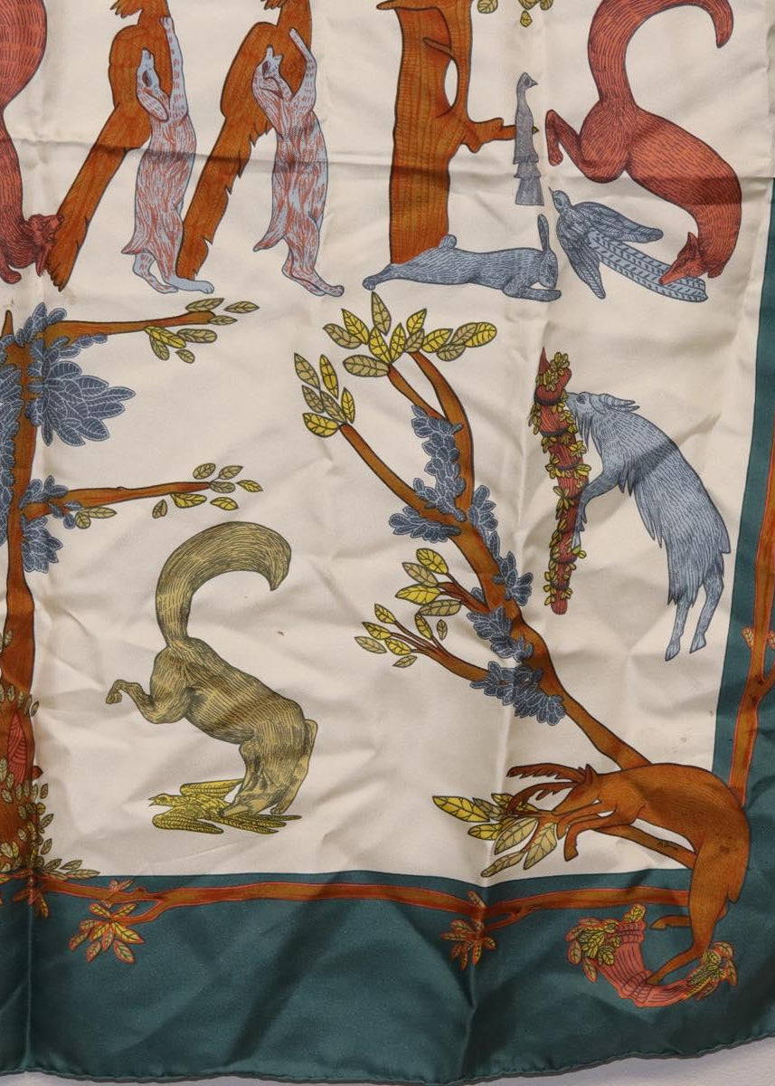Hermès Green Spell Out Silk Scarf photo 10