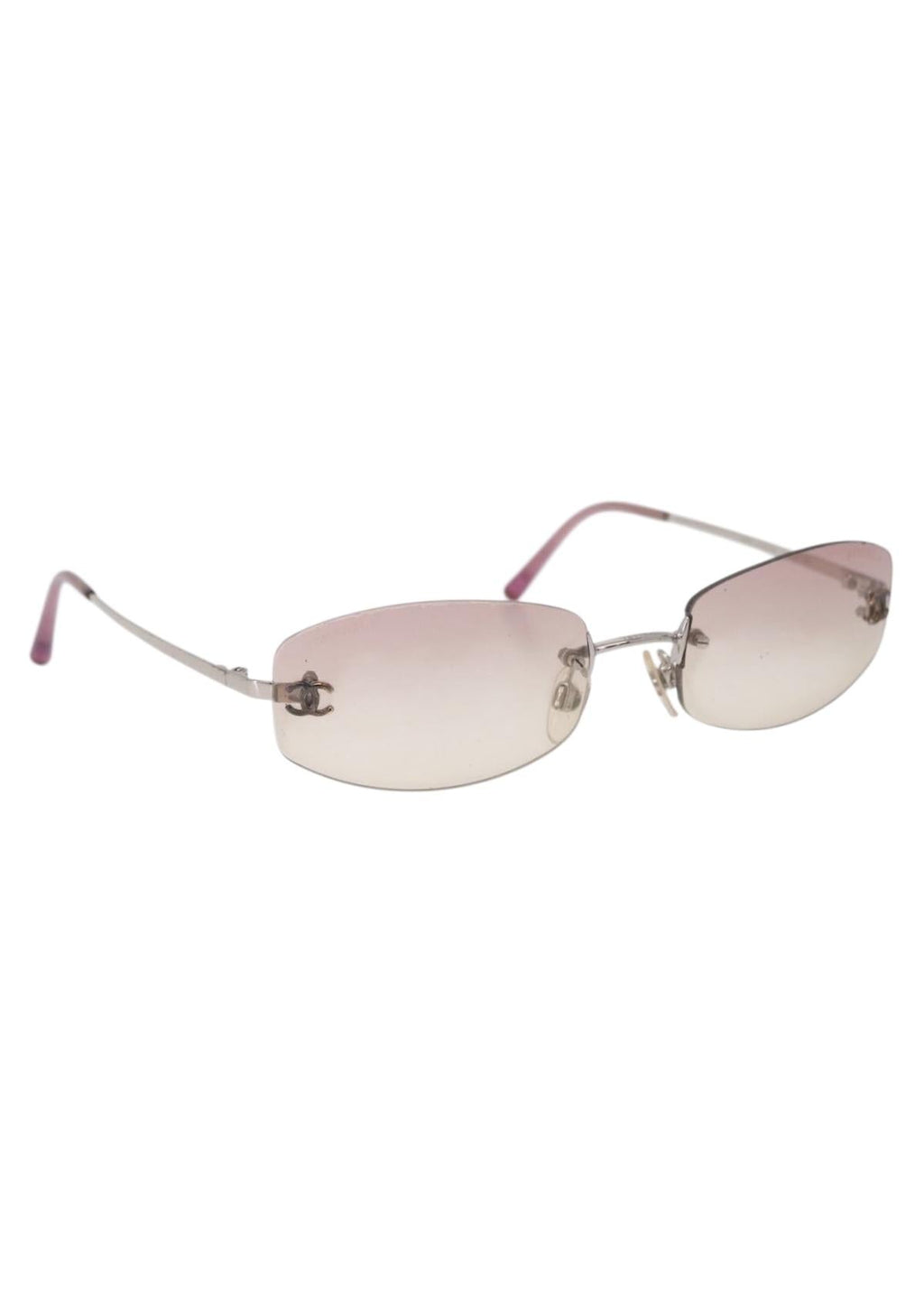 Chanel Silver Rimless Gradient Sunglasses photo 2