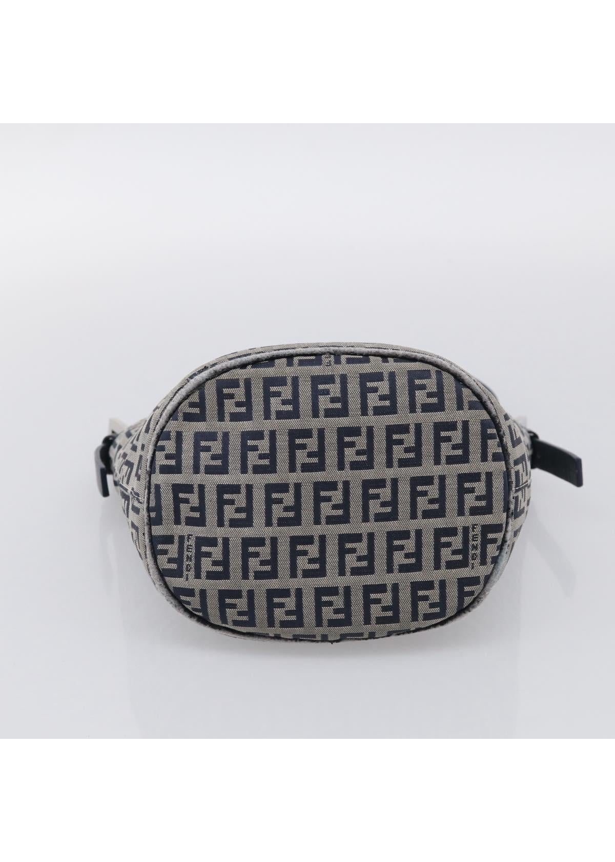 Fendi Navy Zucchino Mini Shoulder Bag photo 9