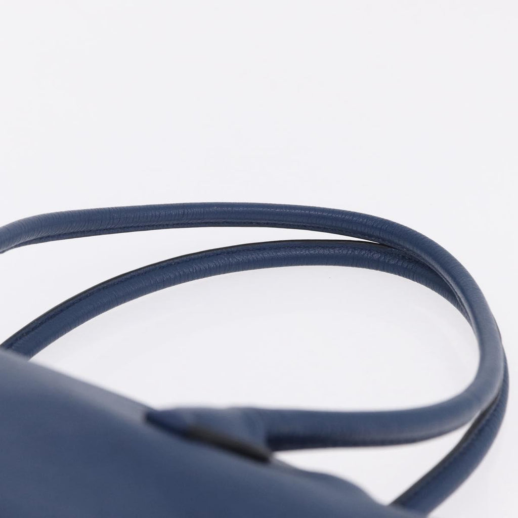 Miu Miu Blue Leather Tote strap