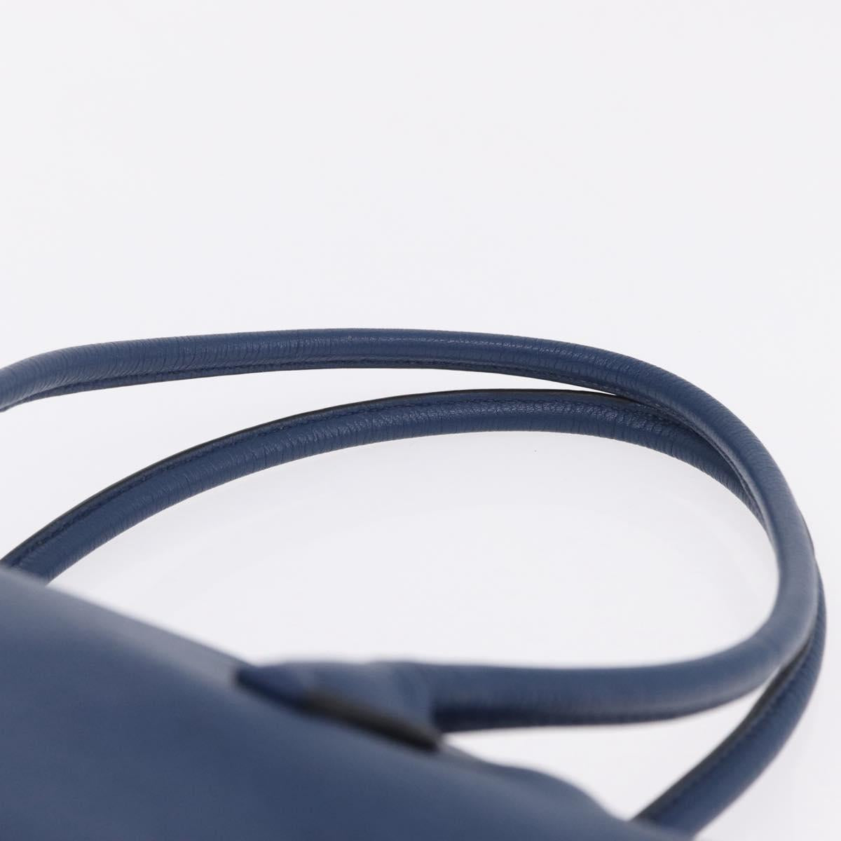 Miu Miu Blue Leather Tote strap