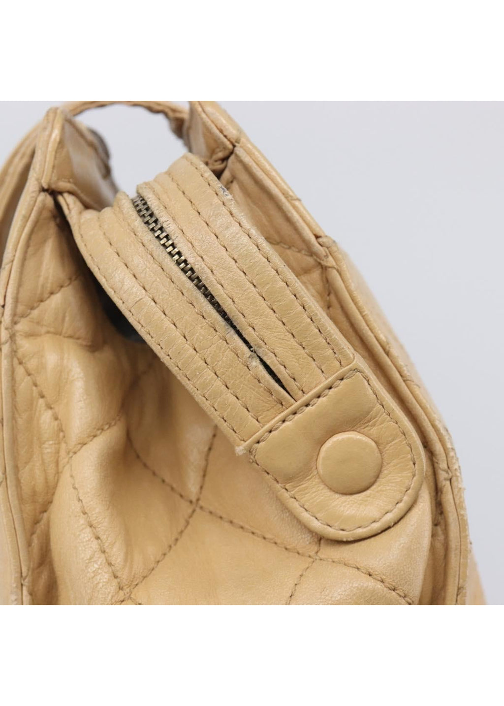 Chanel Beige Quilted Lambskin Tote photo 17
