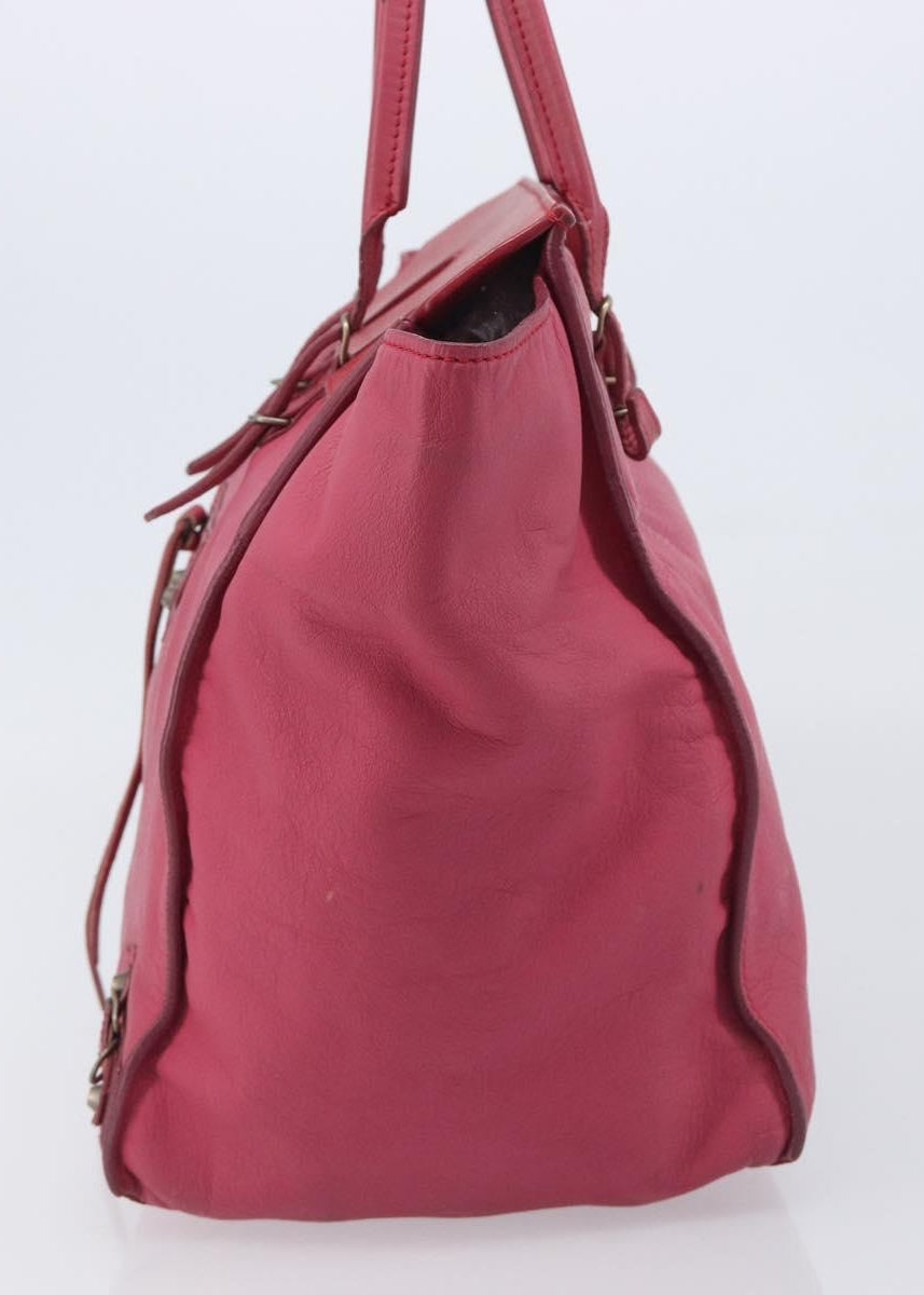 Balenciaga Pink City Tote side