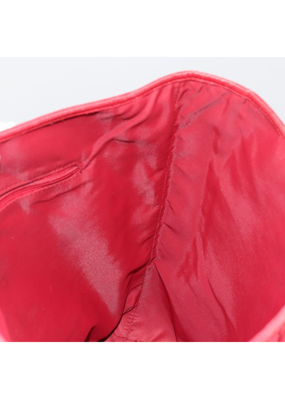 Dior Red Monogram Tote interior