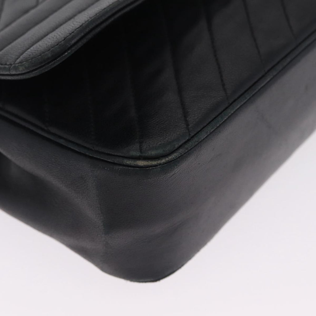 Chanel Black Chevron Stitch Flap Bag photo 10