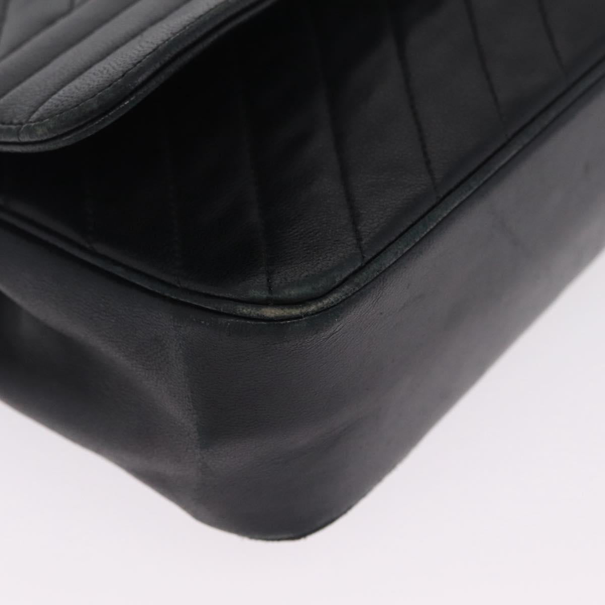 Chanel Black Chevron Stitch Flap Bag photo 10