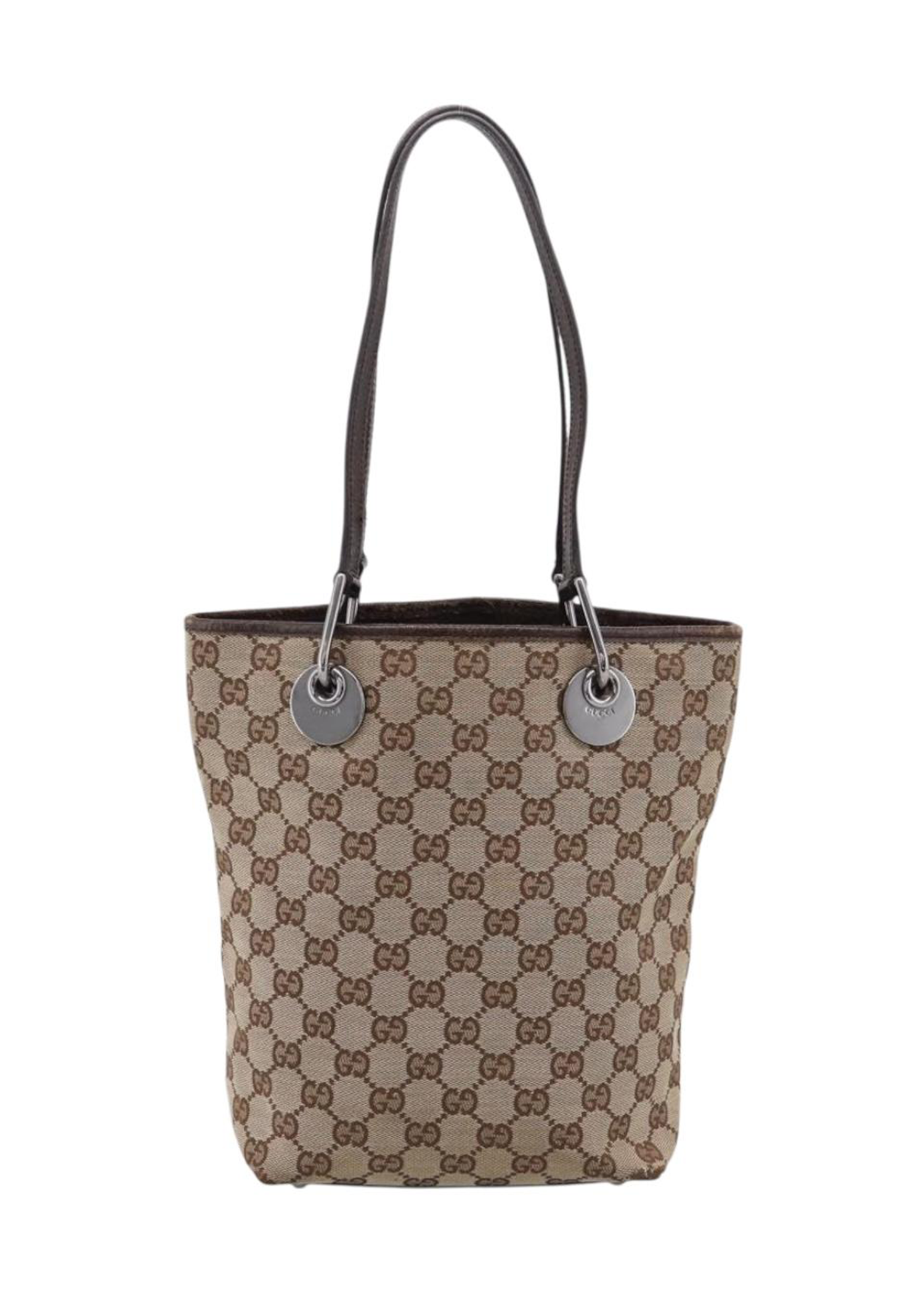 Gucci Brown Monogram Mini Tote