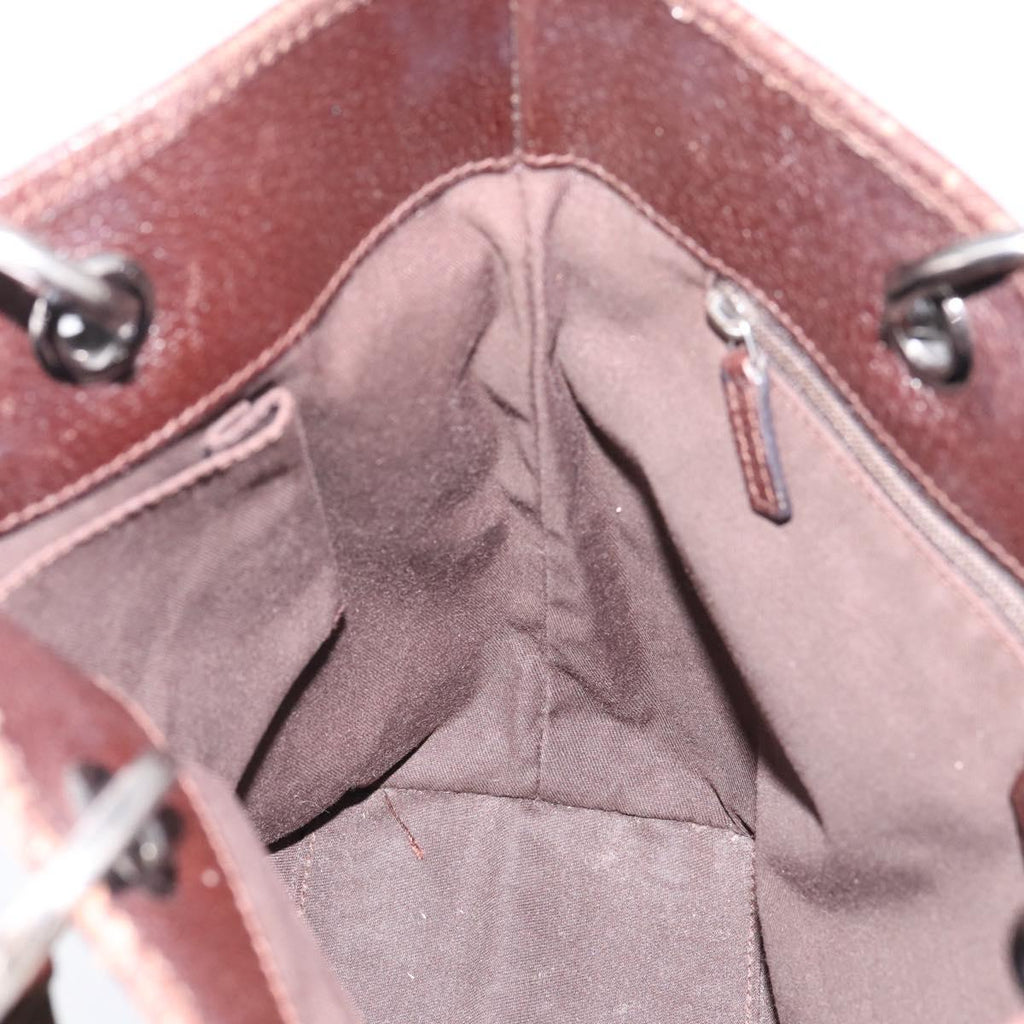 Gucci Brown Monogram Mini Tote