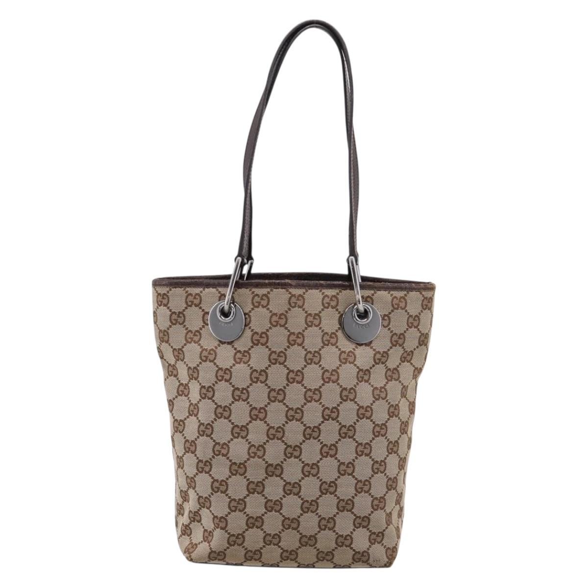 Gucci Brown Monogram Mini Tote