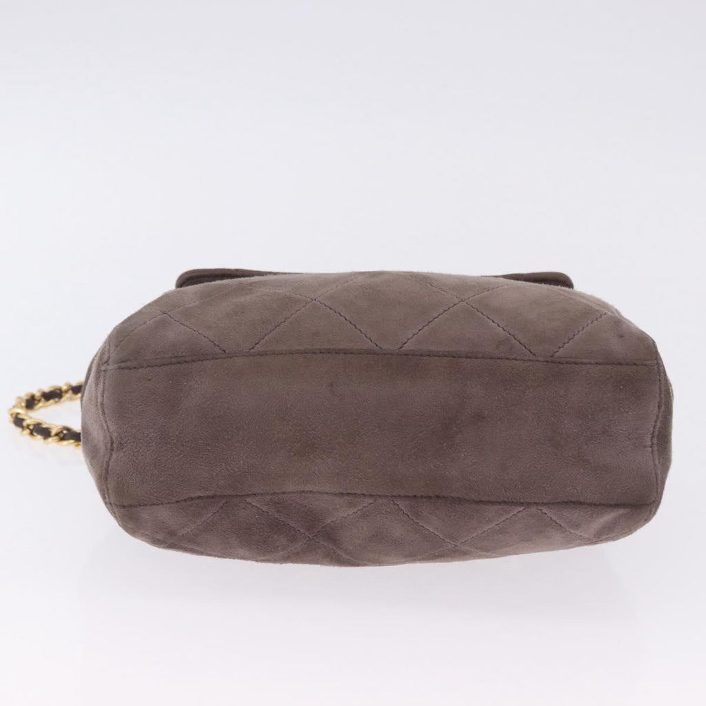 Prada Brown Suede Quilted Crossbody