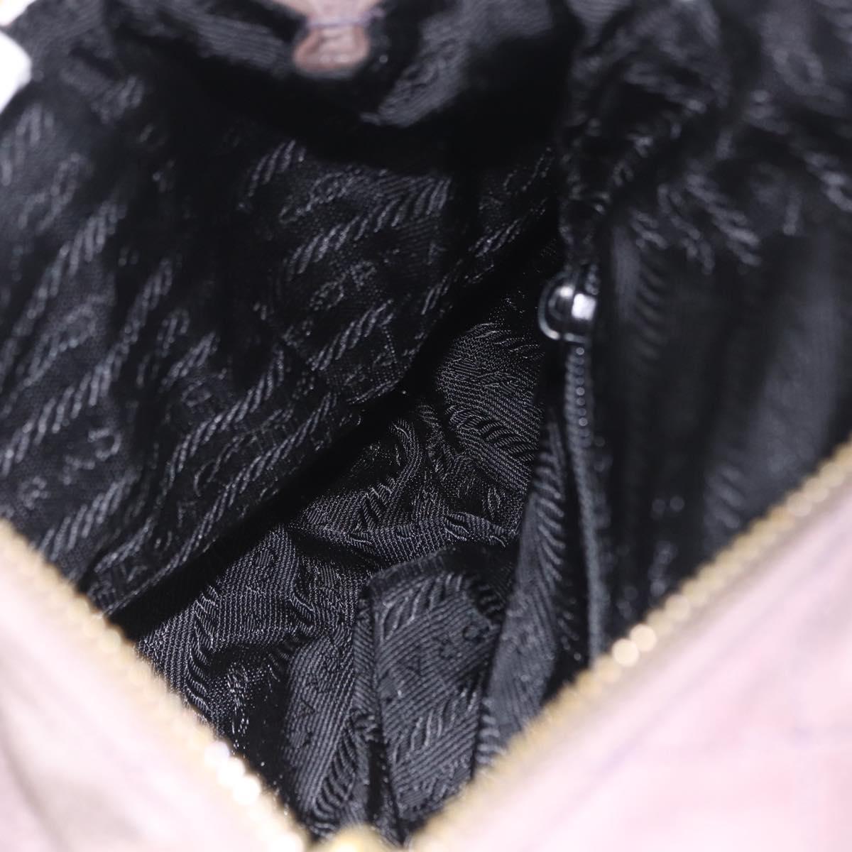 Prada Brown Suede Quilted Crossbody