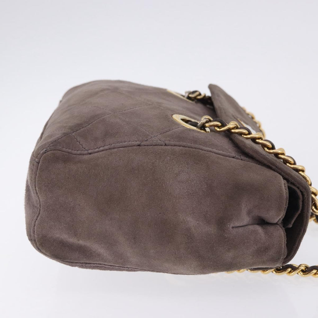 Prada Brown Suede Quilted Crossbody