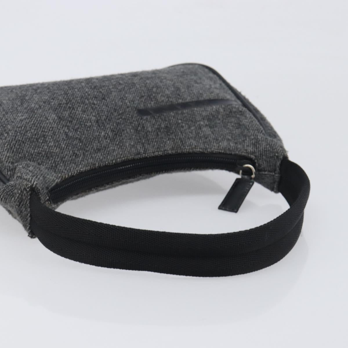 Prada Grey Wool Shoulder Bag