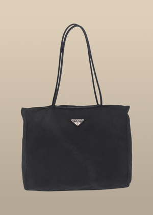 Prada Black Nylon Tote