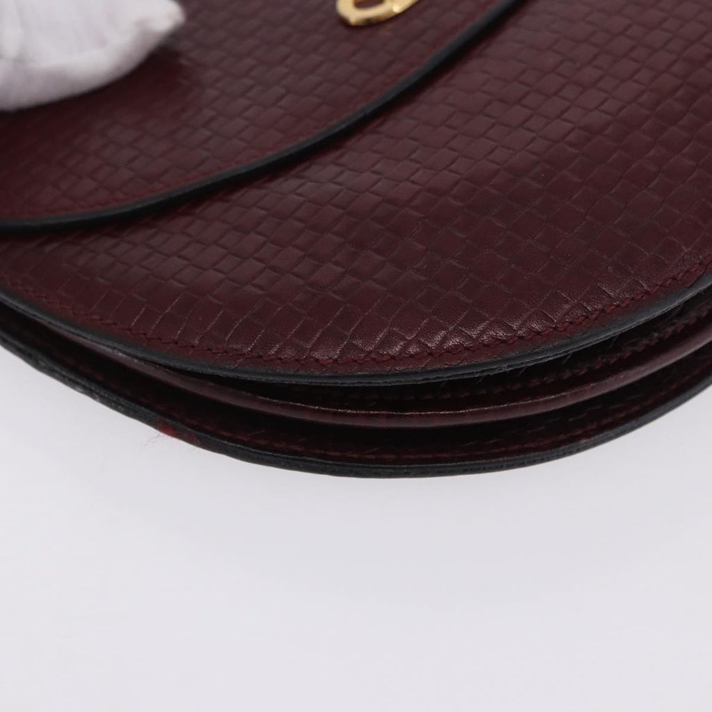 Celine Burgundy Rounded Crossbody