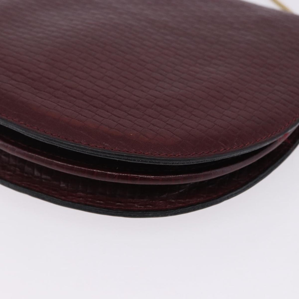 Celine Burgundy Rounded Crossbody