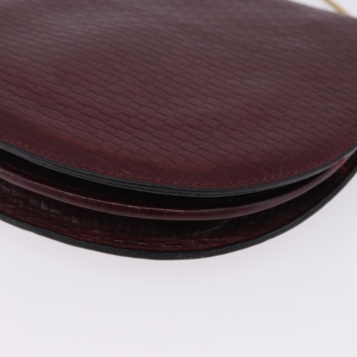 Celine Burgundy Rounded Crossbody