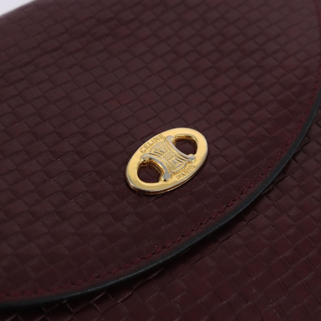 Celine Burgundy Rounded Crossbody