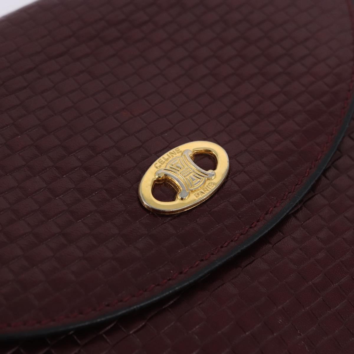 Celine Burgundy Rounded Crossbody