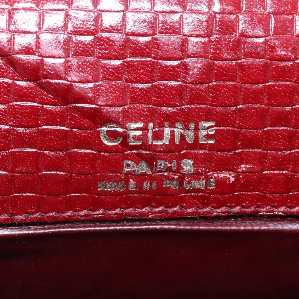 Celine Burgundy Rounded Crossbody