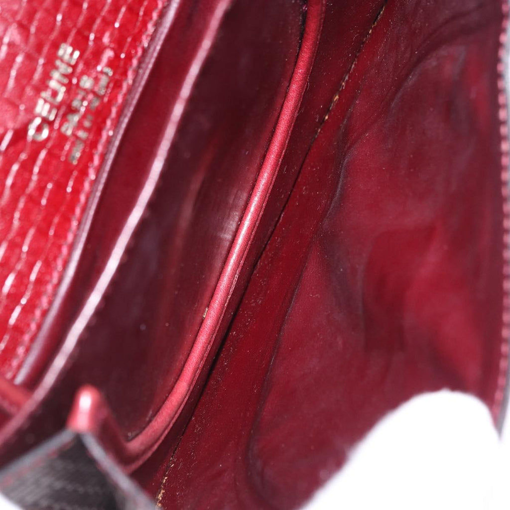 Celine Burgundy Rounded Crossbody