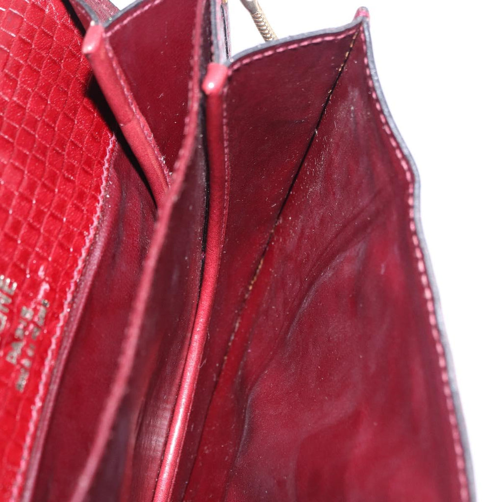 Celine Burgundy Rounded Crossbody