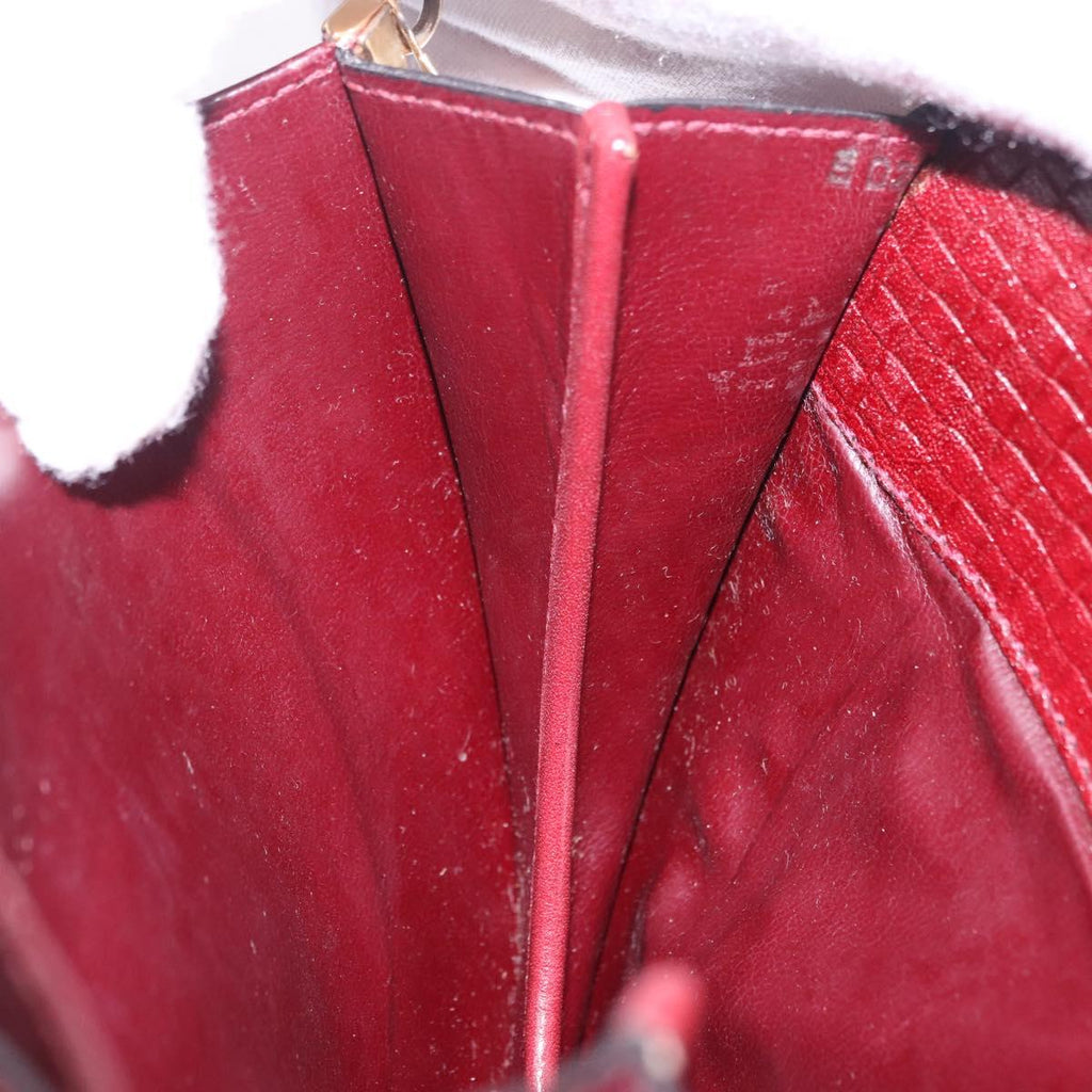 Celine Burgundy Rounded Crossbody