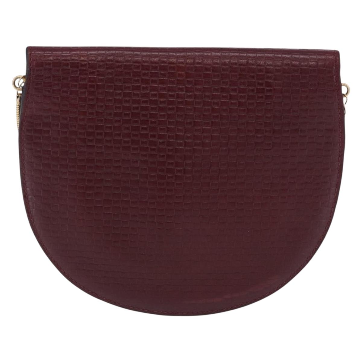 Celine Burgundy Rounded Crossbody