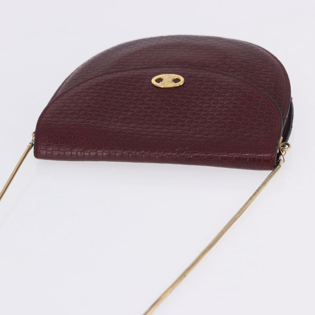 Celine Burgundy Rounded Crossbody