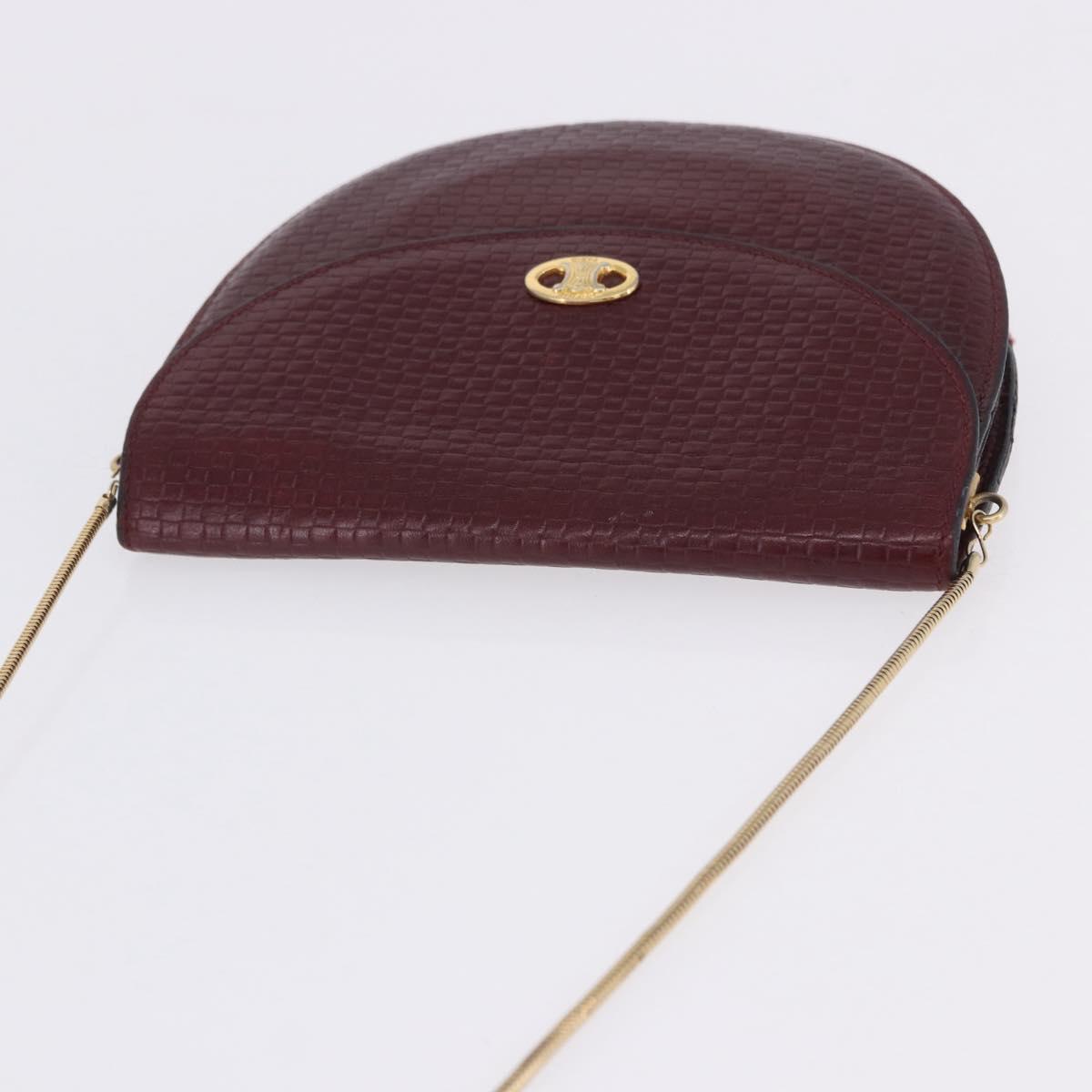 Celine Burgundy Rounded Crossbody