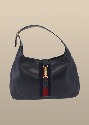 Gucci Navy Leather Jackie