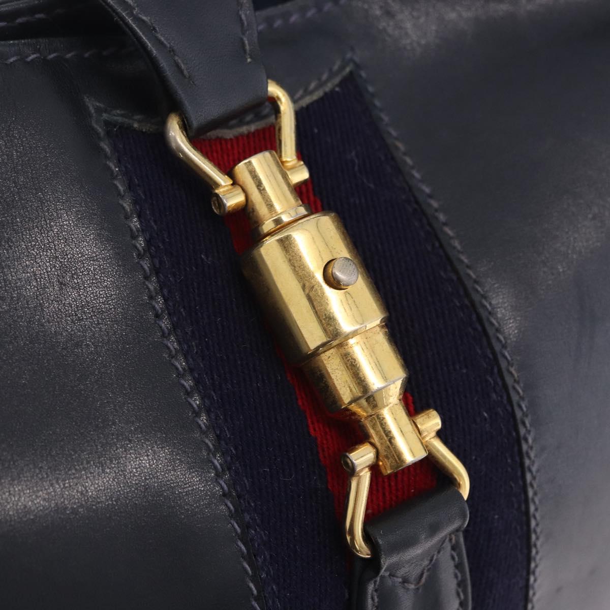 Gucci Navy Leather Jackie