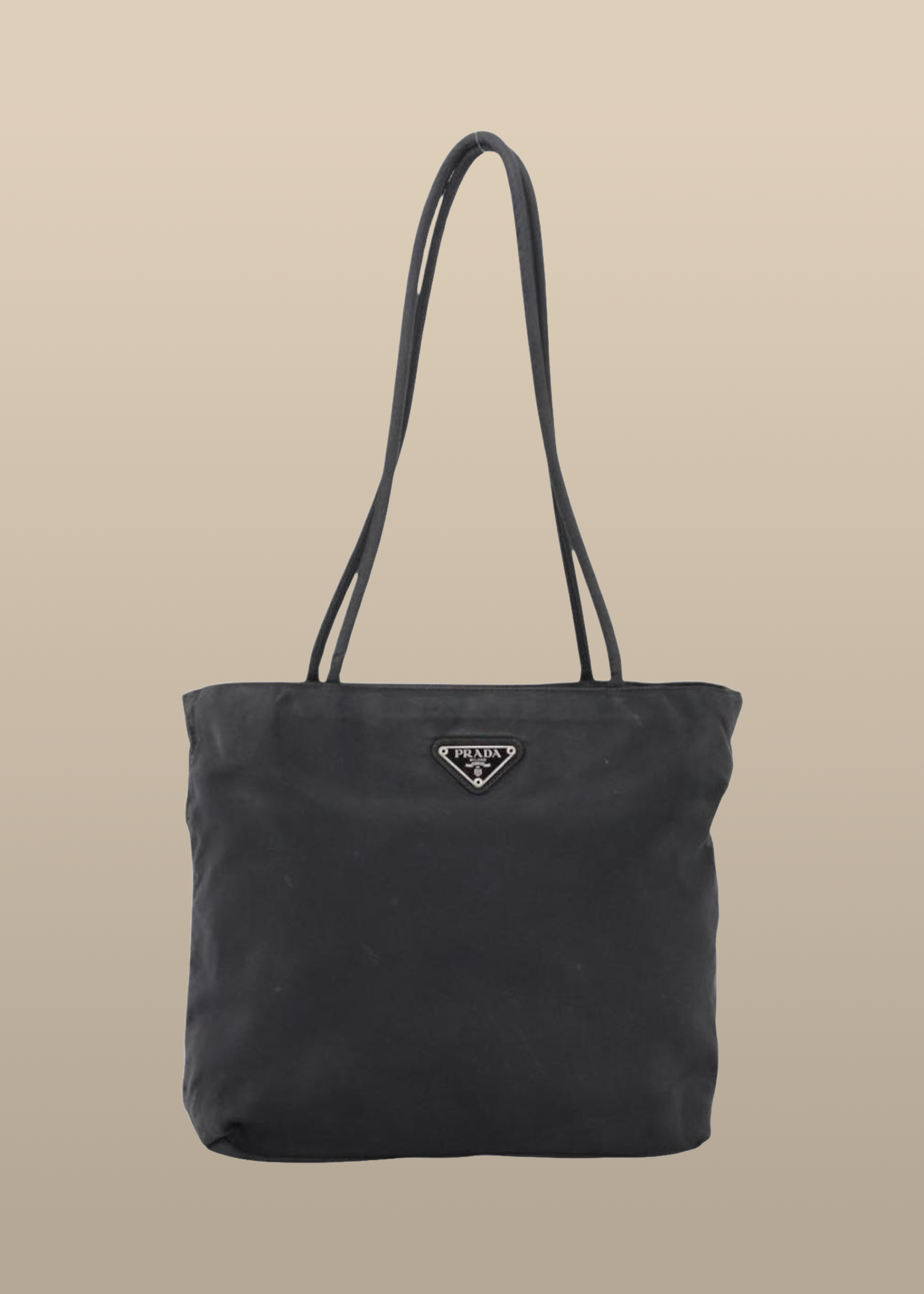 Prada Small Black Nylon Tote