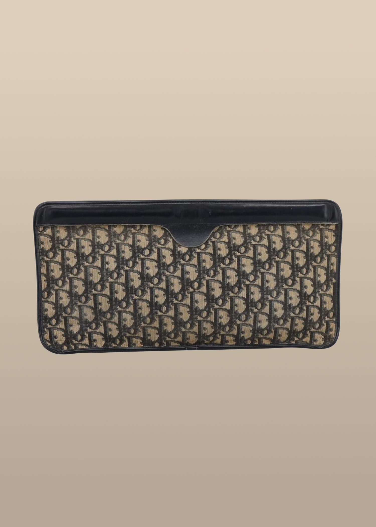 Dior Navy Monogram Clutch