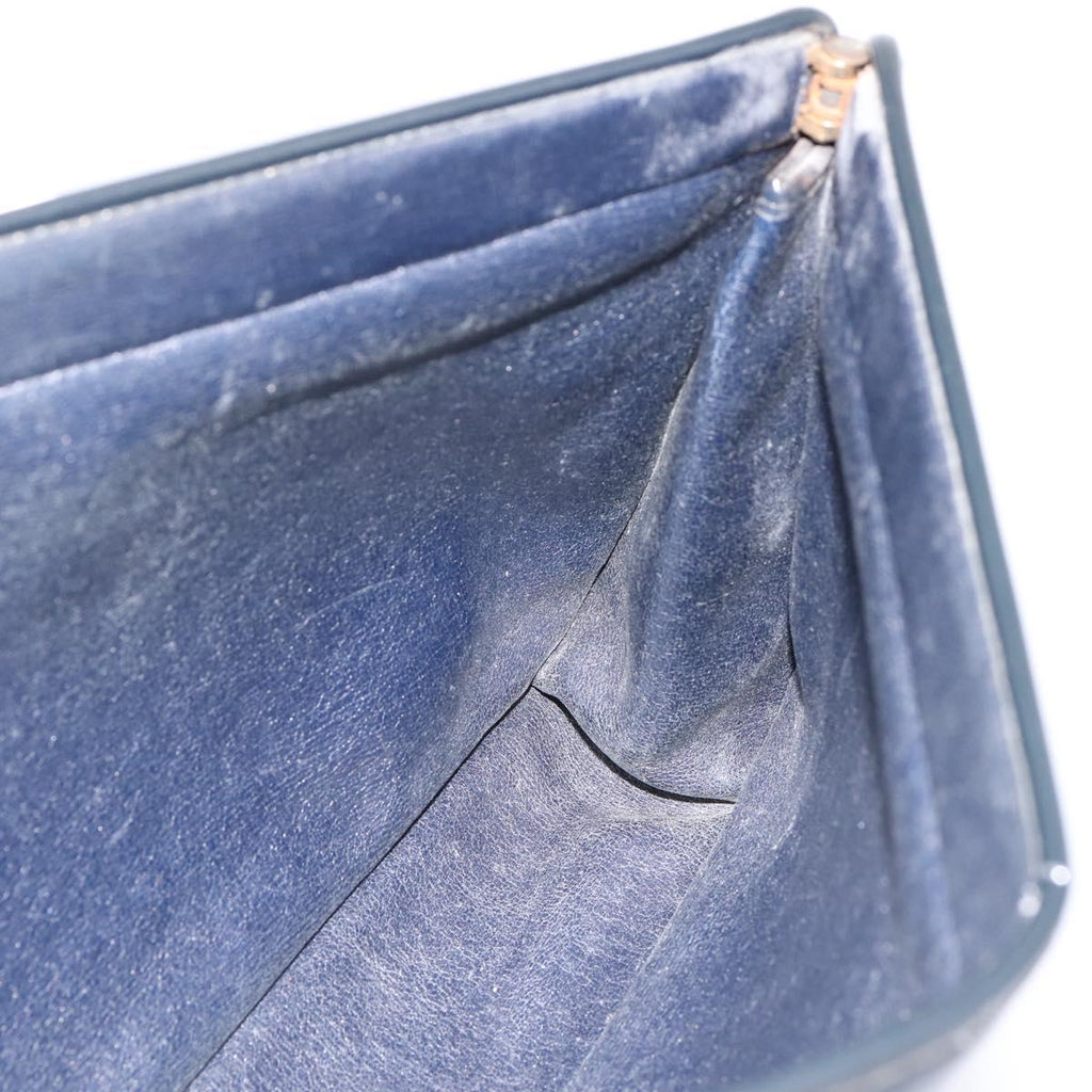 Dior Navy Monogram Clutch