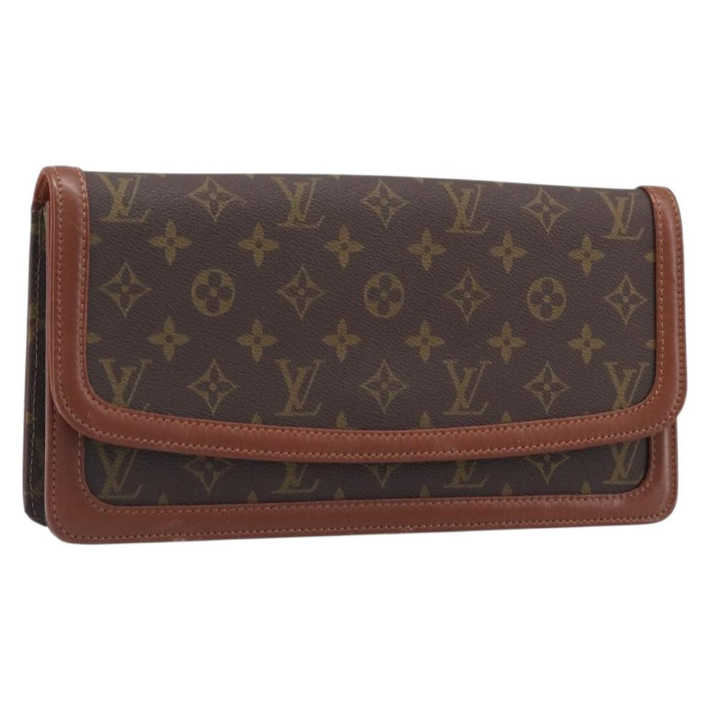 Louis Vuitton Monogram Brown Trimmed Clutch