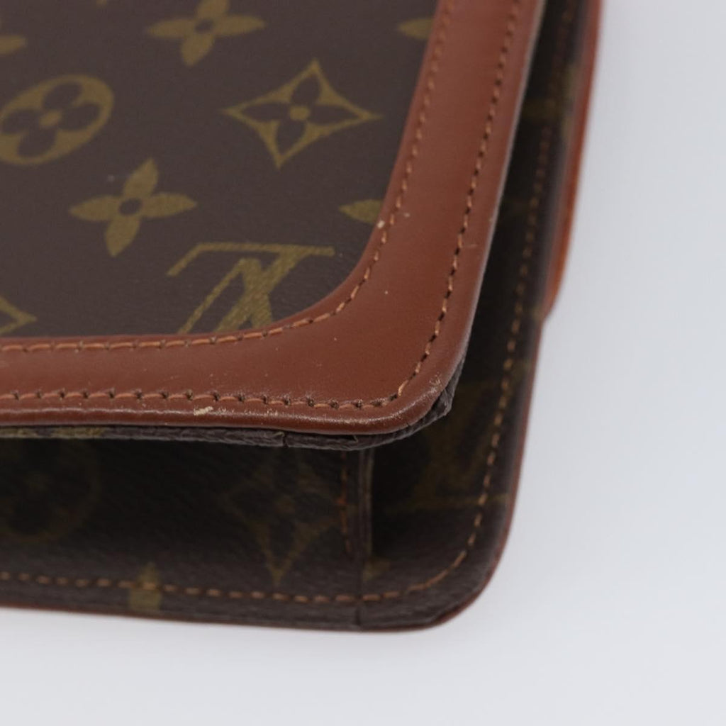 Louis Vuitton Monogram Brown Trimmed Clutch