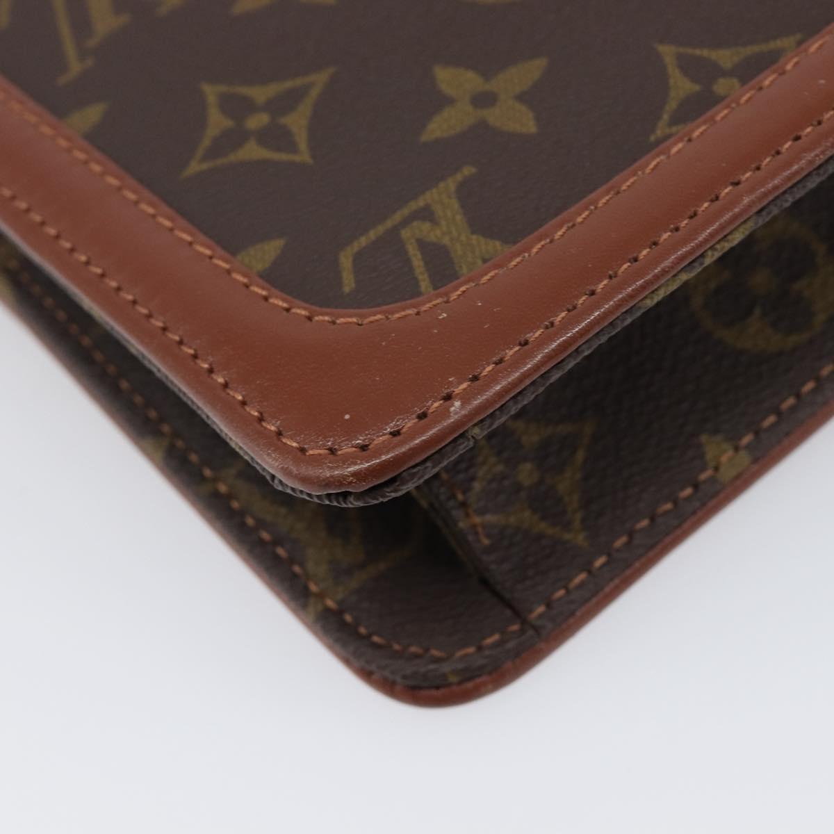 Louis Vuitton Monogram Brown Trimmed Clutch