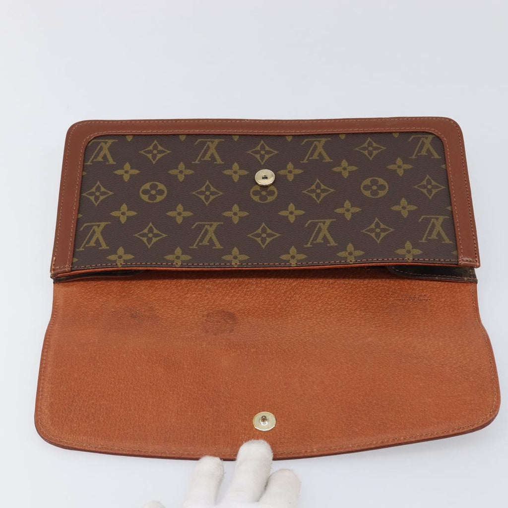 Louis Vuitton Monogram Brown Trimmed Clutch