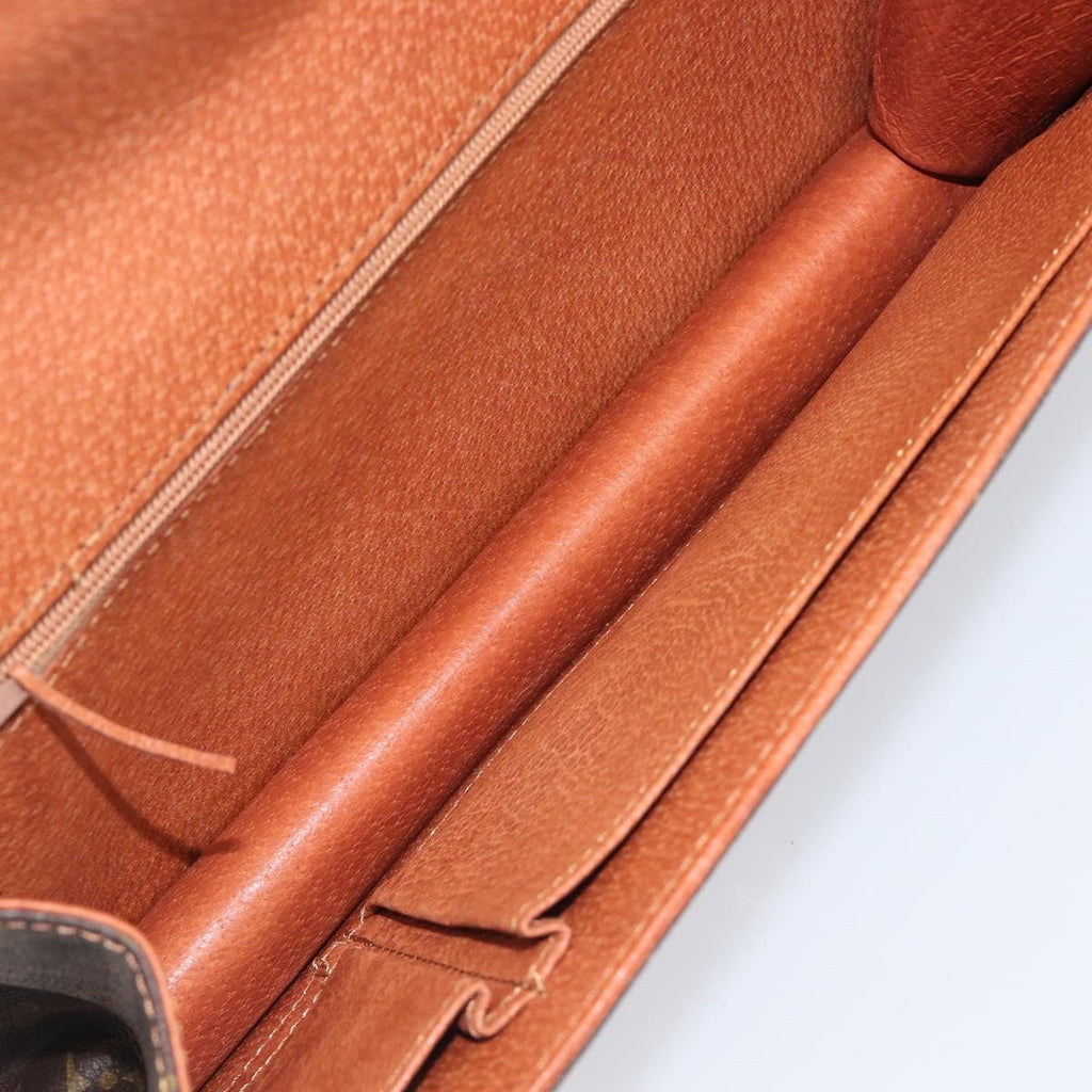 Louis Vuitton Monogram Brown Trimmed Clutch