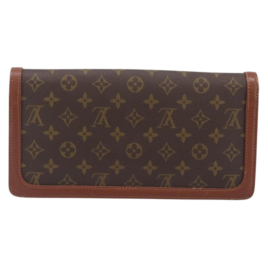 Louis Vuitton Monogram Brown Trimmed Clutch
