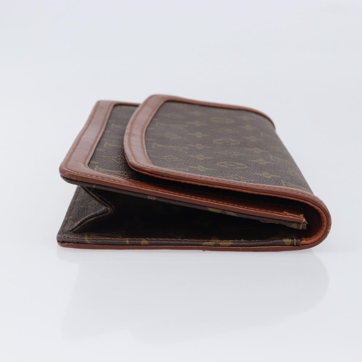 Louis Vuitton Monogram Brown Trimmed Clutch